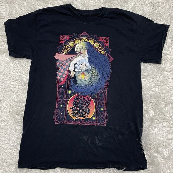 Howl's Moving Castle Trio Sophie Calcipher Studio Ghibli Vintage T-Shirt M 2004 - Picture 1 of 3